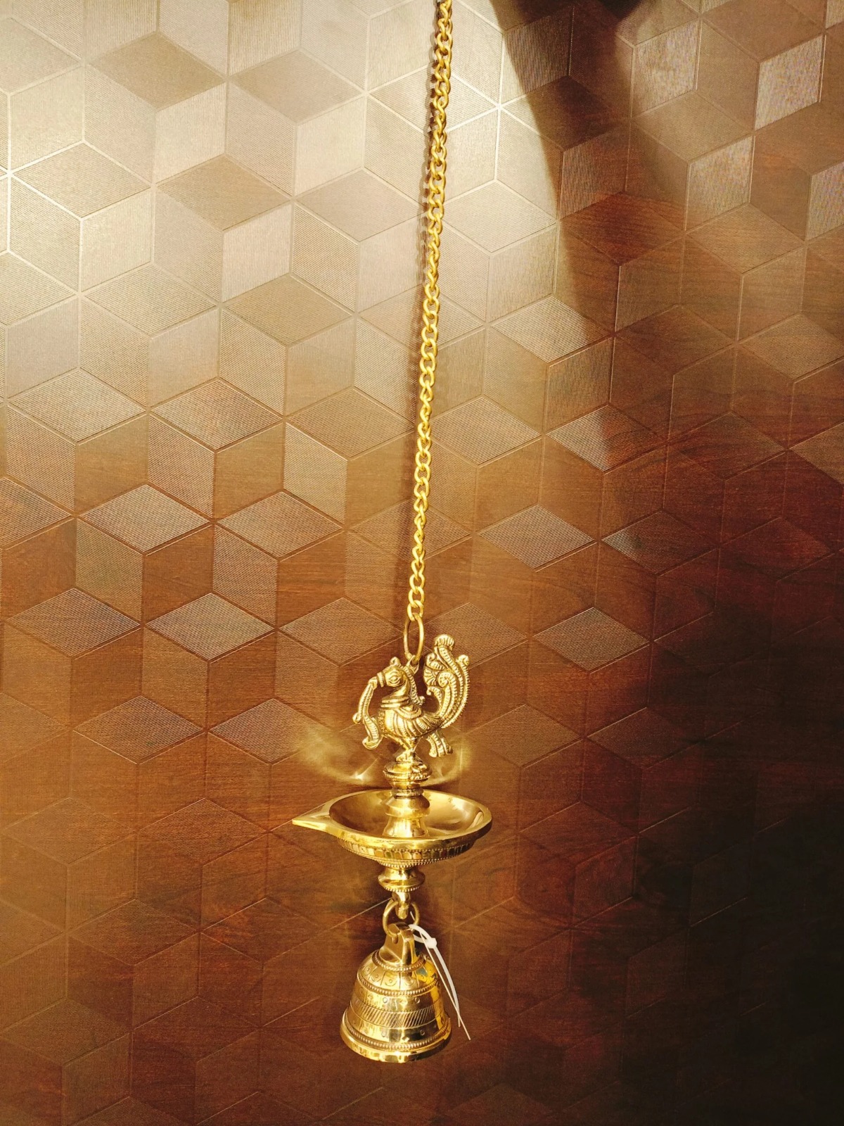 Brass Annam Hanging Diya One Face- 25″