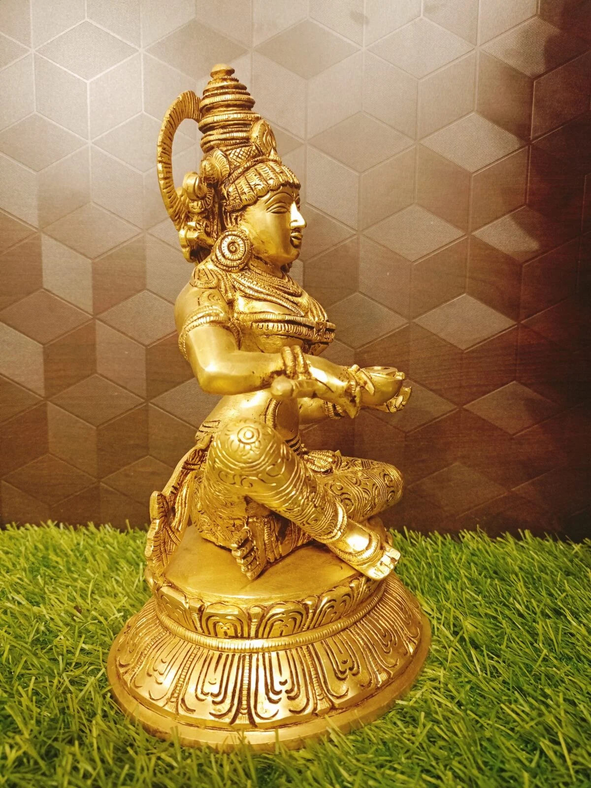 Brass Annaporani Idol 10″ , Pure & Antique