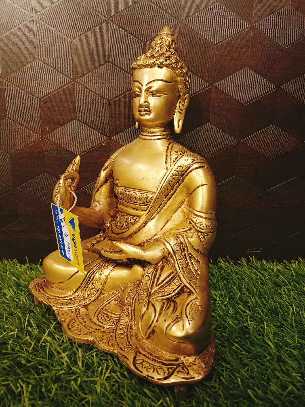 Brass Well Designed Buddha 9.5″