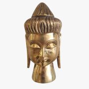 Brass Buddha Face Idol Decor 8.5″