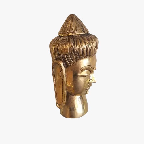 Brass Buddha Face Idol Decor 8.5″