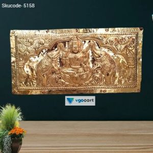 Buy Brass Gajalakshmi Wall Hanging 12″