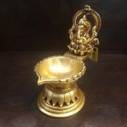 Brass Ganesha with Arch Diya Idol 7″