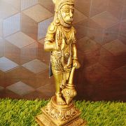 Brass Standing Hanuman Statue 9.5″ , Pure & Antique