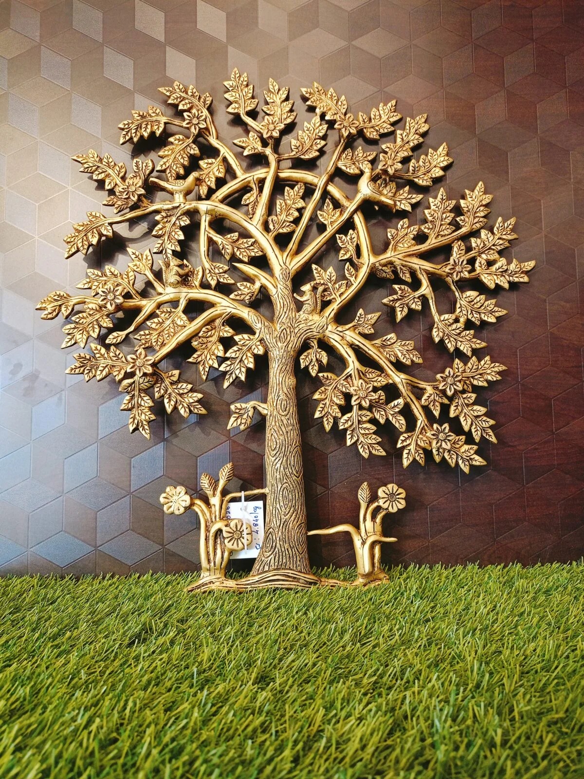 Brass Kalpvriksham Tree Wall Mount  21″ , Pure & Antique