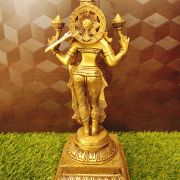 Brass Lakshmi For Wealth 13.5″ , Pure & Antique