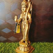 Brass Lord Ramar Idol For Pooja 10″