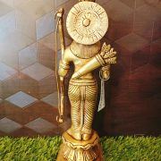 Brass Lord Ramar Idol For Pooja 10″