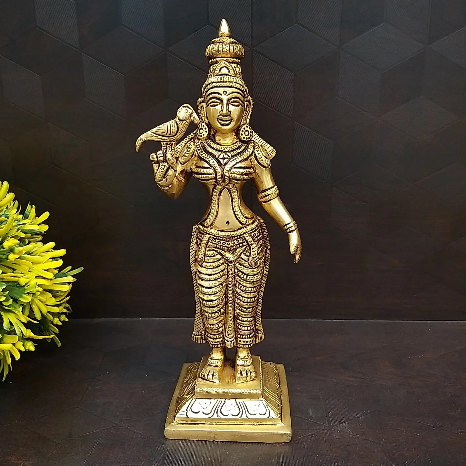 pure-brass-meenakshmi-amman-idol-antique-pooja-gift-vgocart-coimbatore-india