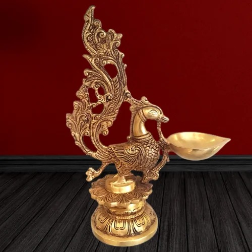 pure-brass-peacoe-diya-idol-pooja-gift-vgocart-coimbatore-india