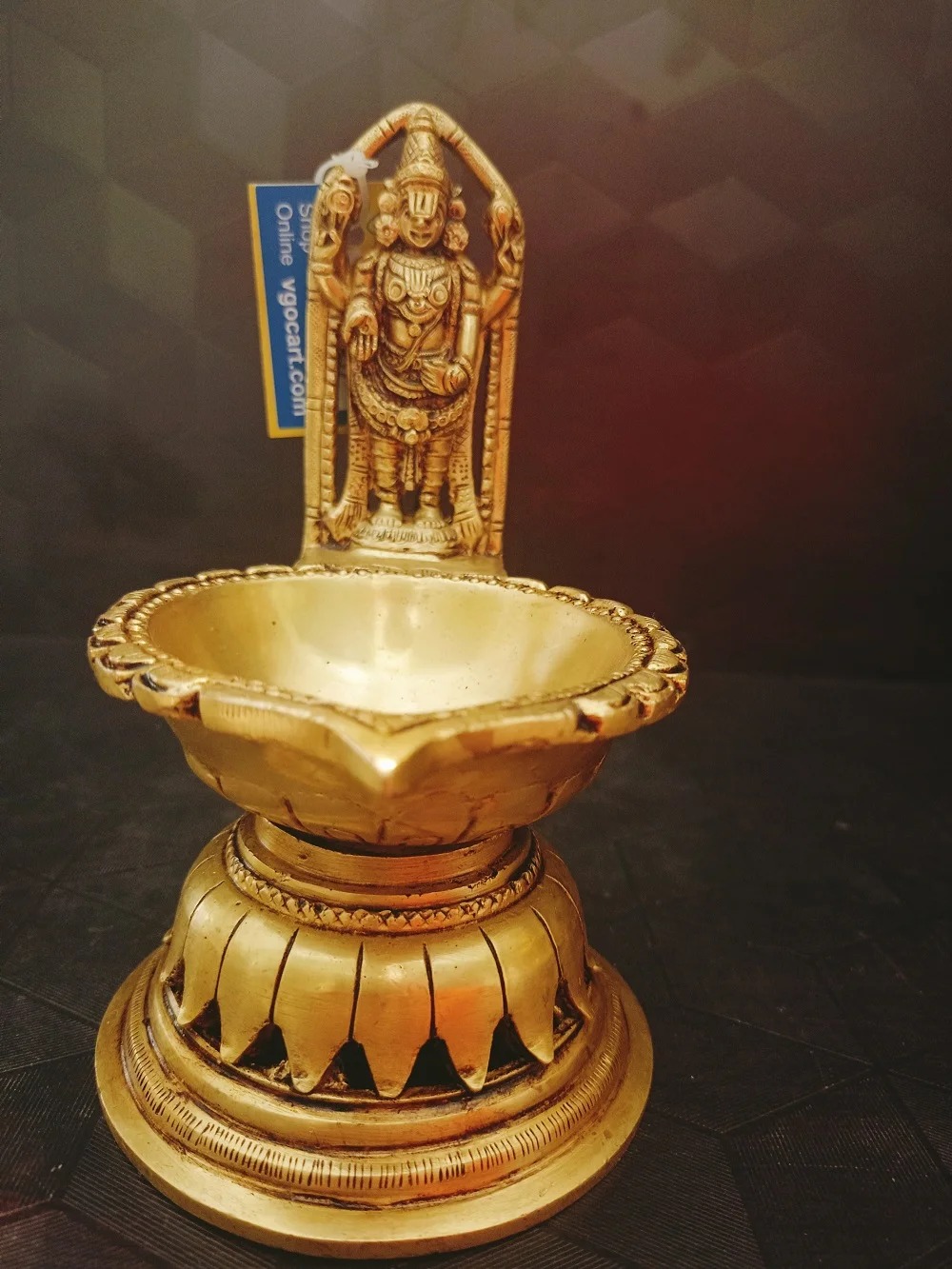 pure-brass-perumal-diya-antique-pooja-gift-vgocart-coimbatore-india