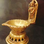 Brass Lord Perumal Diya 7″