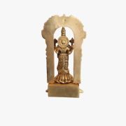 Brass Vishnu Standing On Tortoise Idol- 8.2″