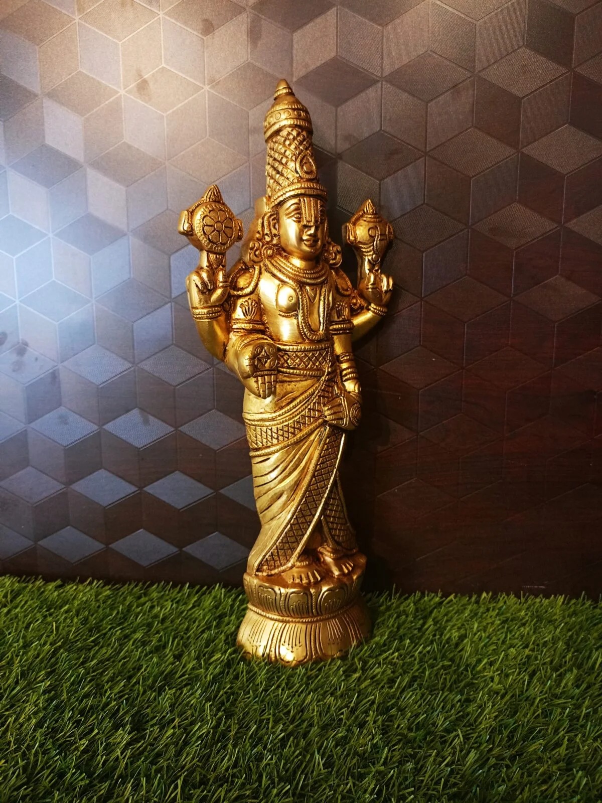 Brass Venkateshwara Idol Wall Hanging 15 “