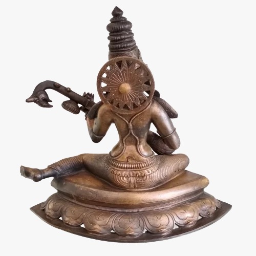 Panchaloha Saraswathi Black Antique Finish 10.2″