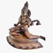 Panchaloha Saraswathi Black Antique Finish 10.2″