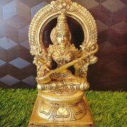 pure-brass-saraswathi-idol-pooja-gift-antique-vgocart-coimbatore-india