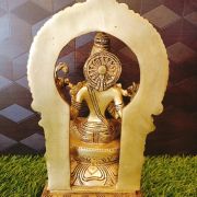 Brass Saraswathi with Thiruvachi Big Idol , Pure & Antique 10″