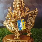 pure-brass-saraswathi-statue-antique-pooja-gift-vgocart-coimbatore-india