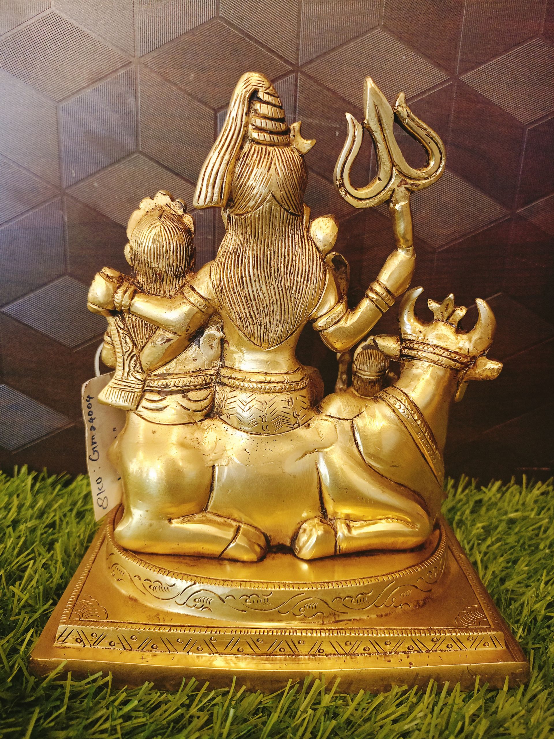 Brass Shiva Family’s Statue 7″ , Pure & Antique