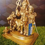 Brass Shiva Family’s Statue 7″ , Pure & Antique