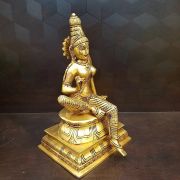 Brass Sitting Sivagami Thaayar Statue-10″