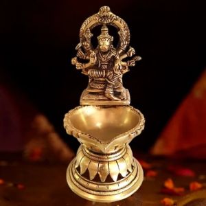 Brass Varahi Diya With Arch 8″