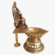 Brass Varahi Diya With Arch 8″