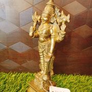 Brass Vishnu Statue , antique Finish  – 8.2″