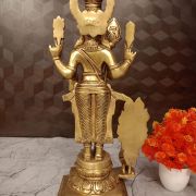 Raja Alangara Murugan Brass Statue 14.5″ , Pure & Antique