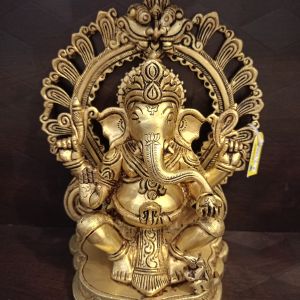 pure-brass-arch-ganesha-idol-antique-pooja-gift-vgocart-coimbatore-india