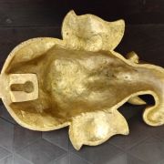 Brass Ganesha Face wirh Lakshmi Wall Mount 9″