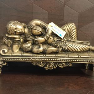 Brass Mother And Child , Black Antique Finish 4″