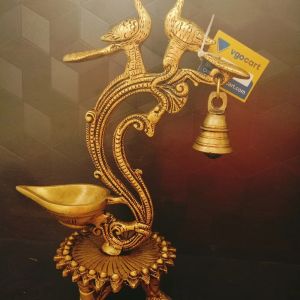 pure-brass-peacock-diya-bell-pooja-gift-home-decor-show-piece-vgocart-coimbatore-india