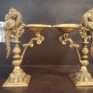 pure-brass-peacock-diya-idol-pooja-home-decor-show-piece-gift-antique-finish-vgocart-coimbatore-india