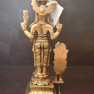 Raja Alangara Murugan Brass Statue 8″ , Pure & Antique