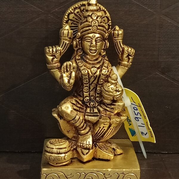brass lakshmi idol