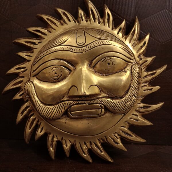 brass wall Mount sun face