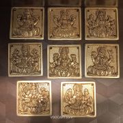 Brass Ashtalakshmi Door Panel 4″