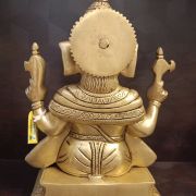 Pure Brass Well Designed Ganesha statue