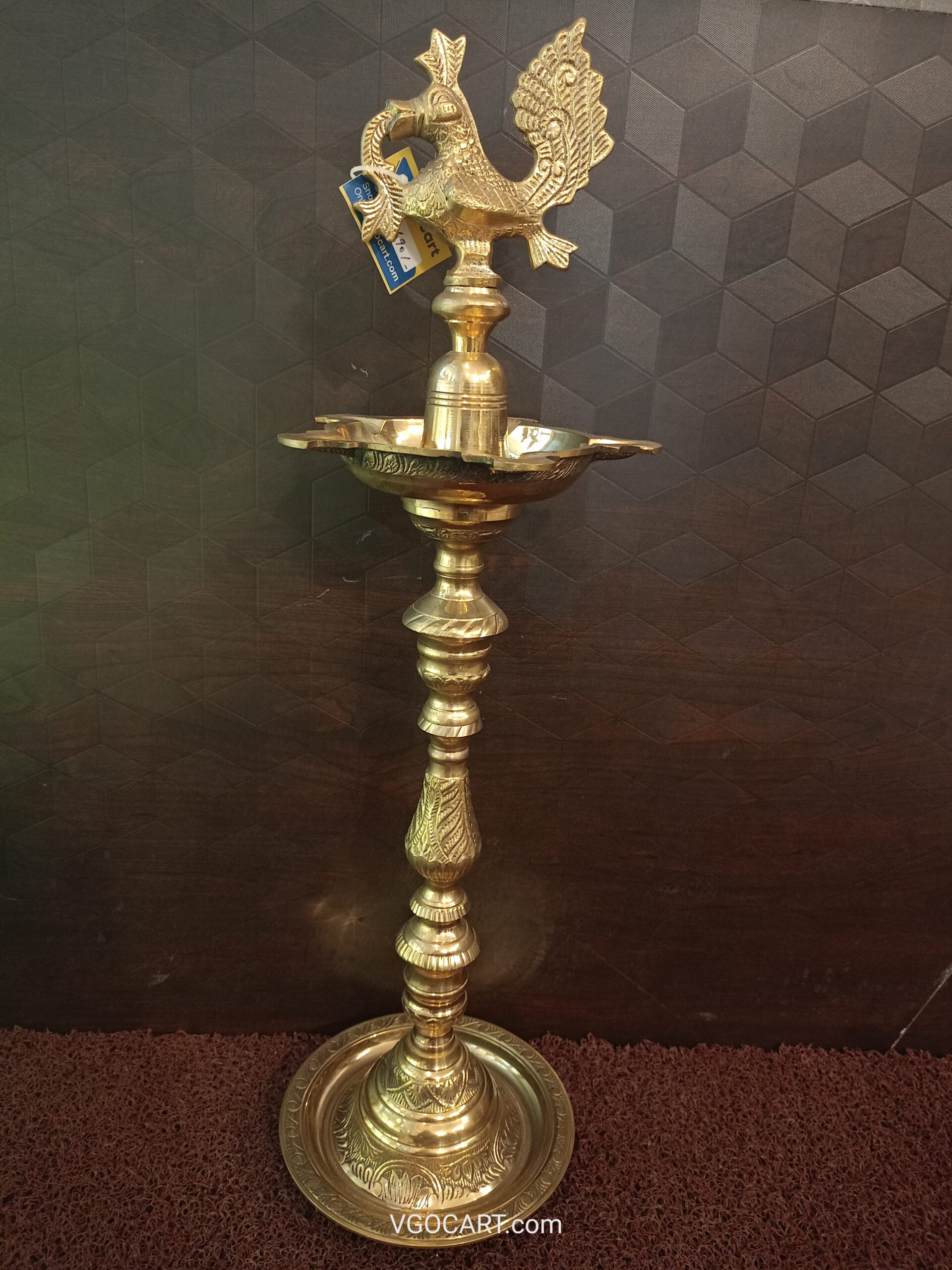 Brass Five Face Annam Kuthu Vilakku 29" 1 Brass Five Face Annam Kuthu Vilakku 29" - Image 1