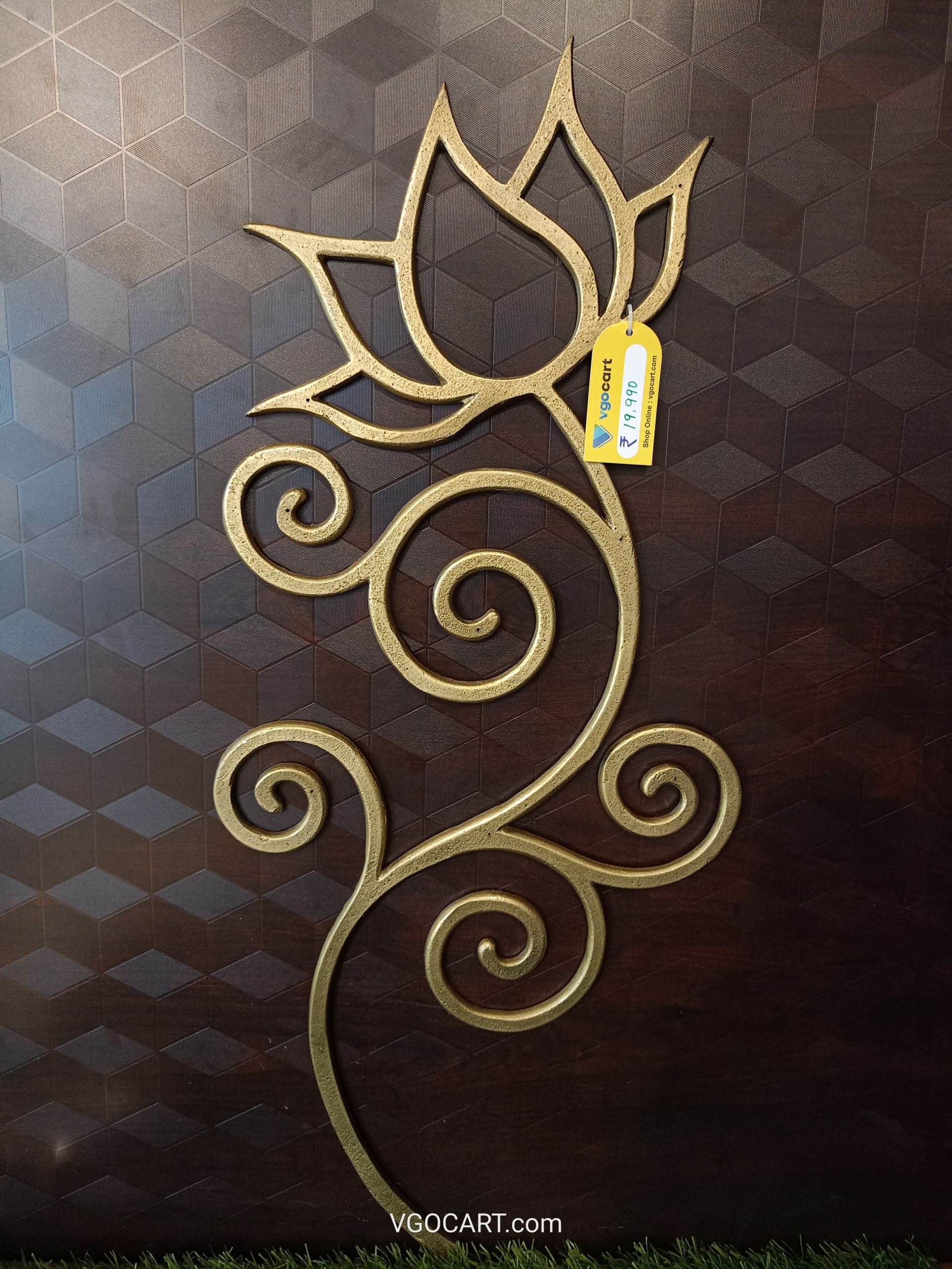 Decorative Lotus Door Panel 27″ For Homedecor