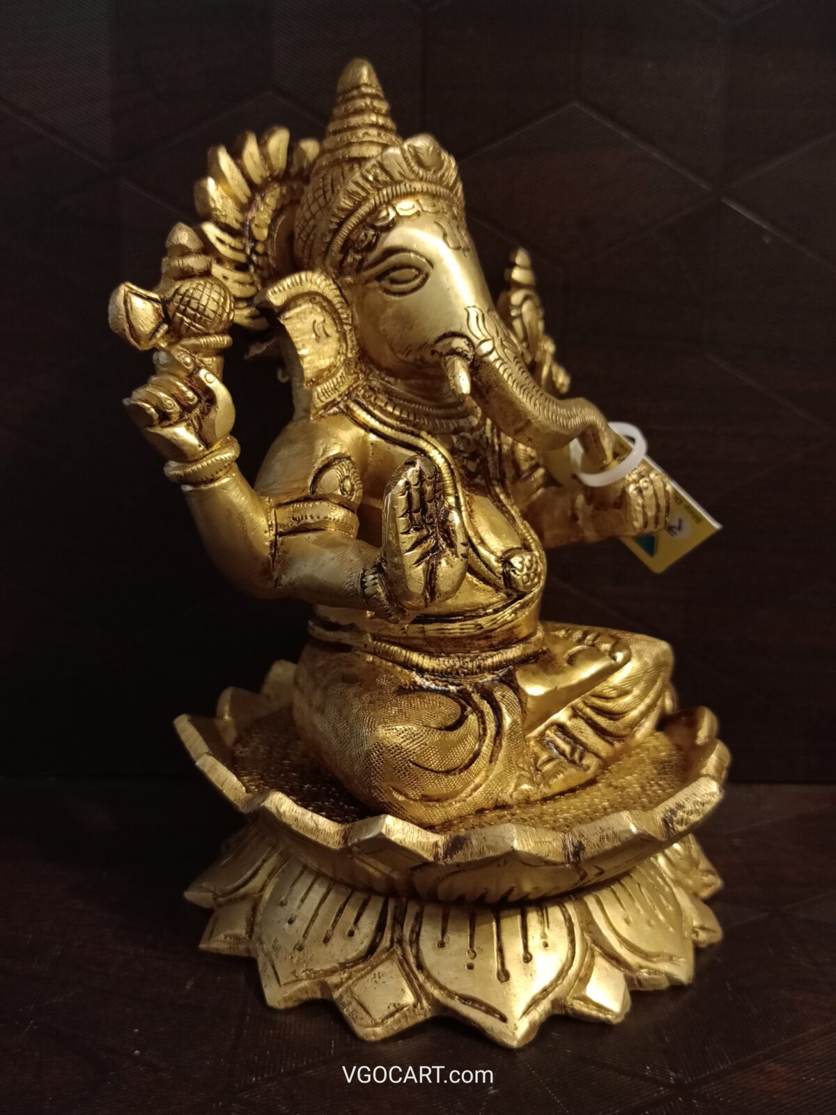 brass lotus ganesha idol pooja gift vgocart coimbatore india 2 scaled