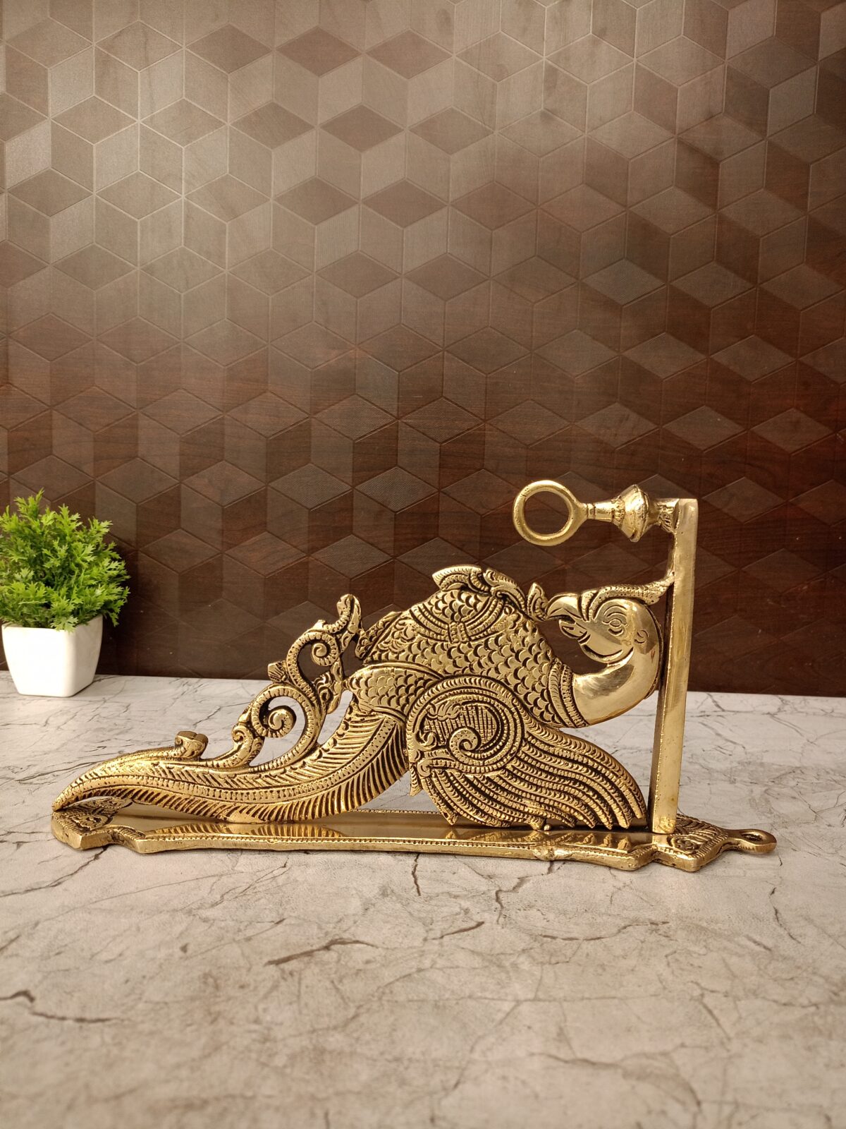 brass peacock bracket wall mount gift vgocart coimbatore india23 scaled