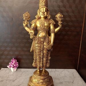 Brass God Perumal 33”