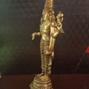 Brass God Perumal 33”