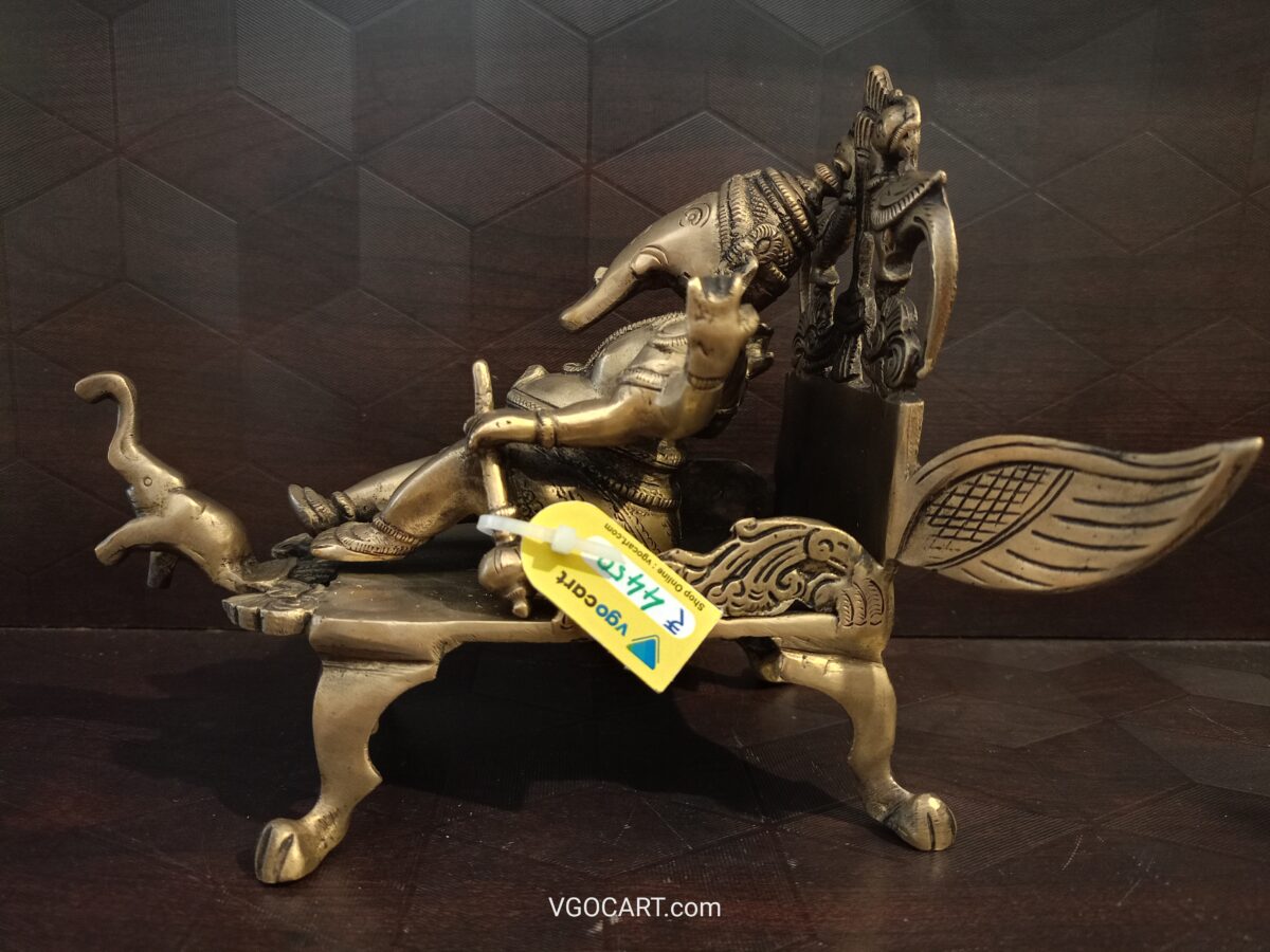 brass sleeping ganesha idol pooja gift home decor show piece vgocart coimbatore india scaled