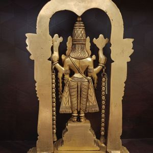 Brass Well design Arch Venkatachalapathi Statue 15″ , Pure& Antique