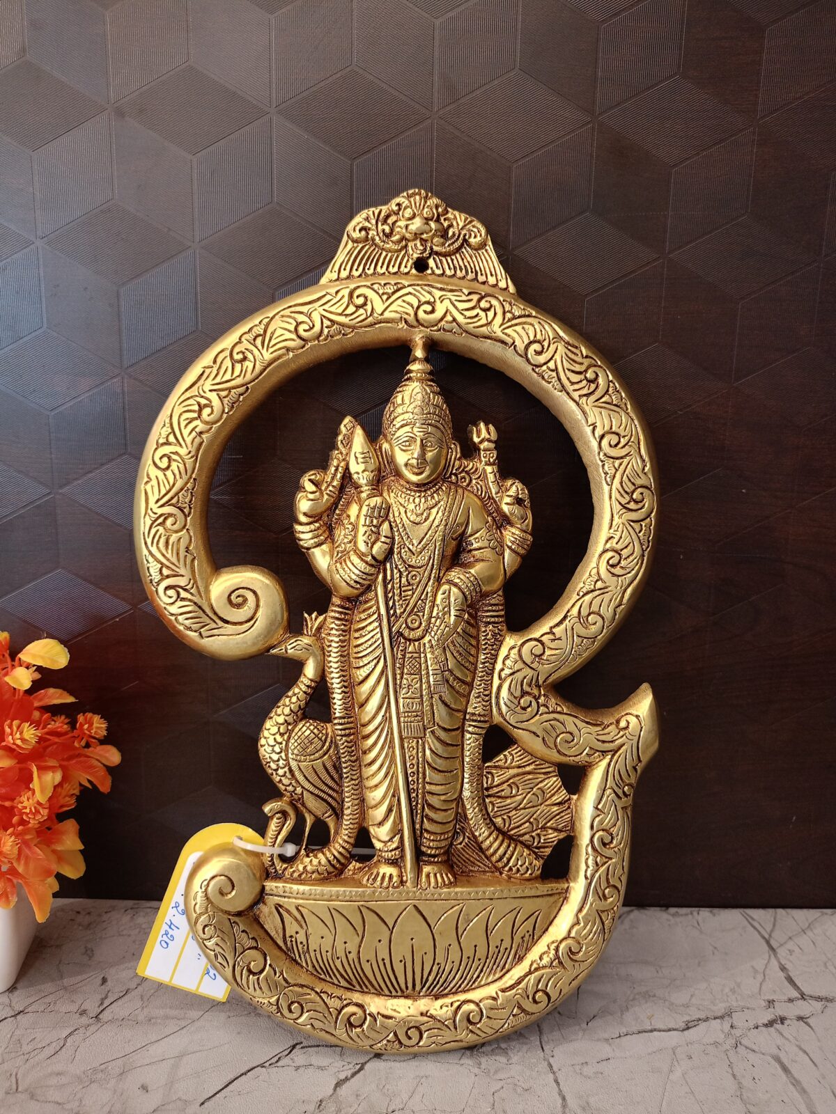 brass murugan idol wall mount pooja gift vgocart coimbatore india3 scaled