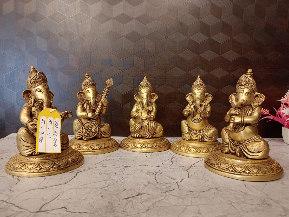 brass music set ganesha pooja gift vgocart coimbatore india scaled